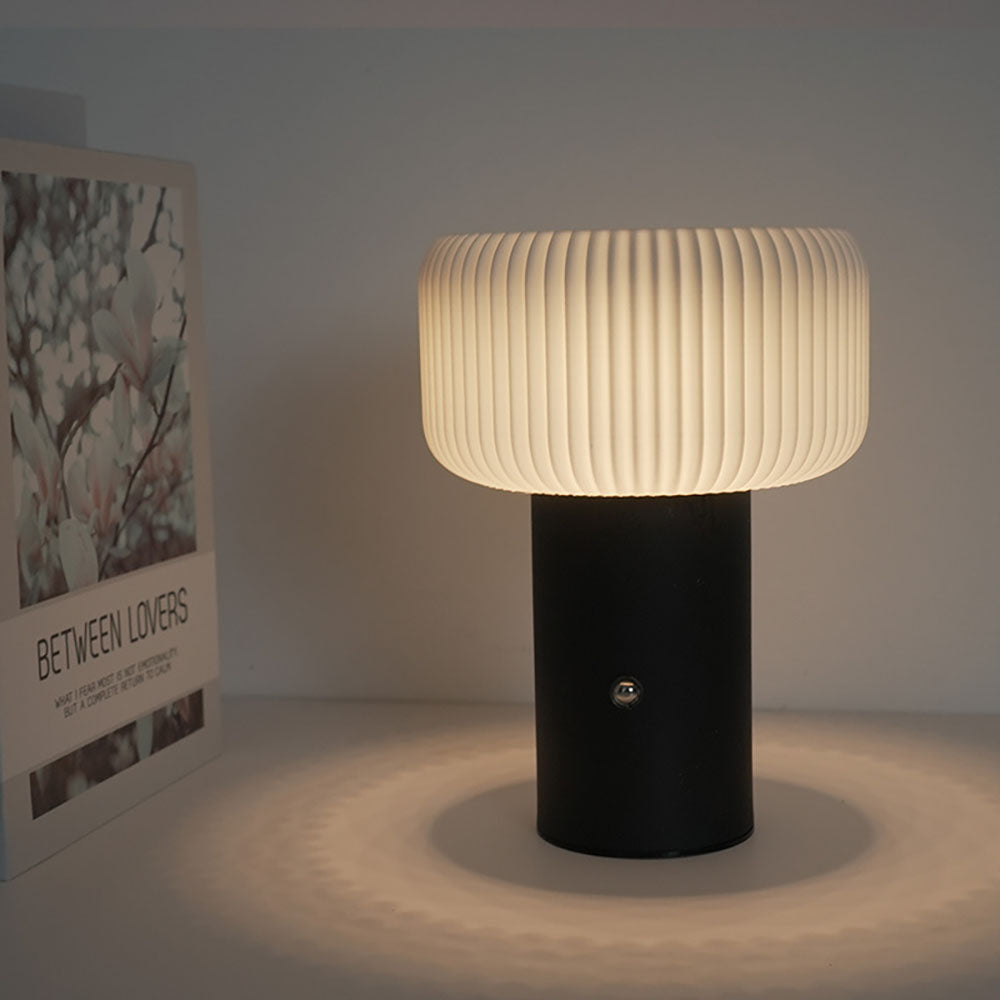 GlowCap – Atmosphärische Pilz-Tischlampe mit 3-farbig dimmbarem Licht