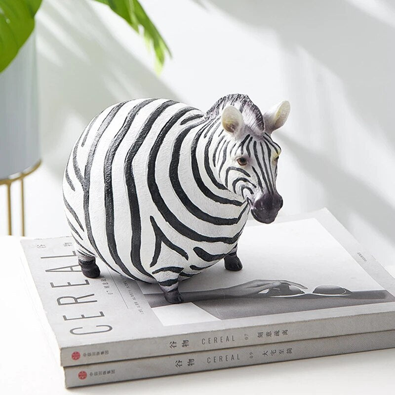 Zebra-Figur-Skulptur