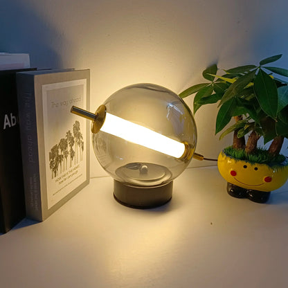 LumiSphere – Elegante Glas Tischlampe mit beruhigender Atmosphäre