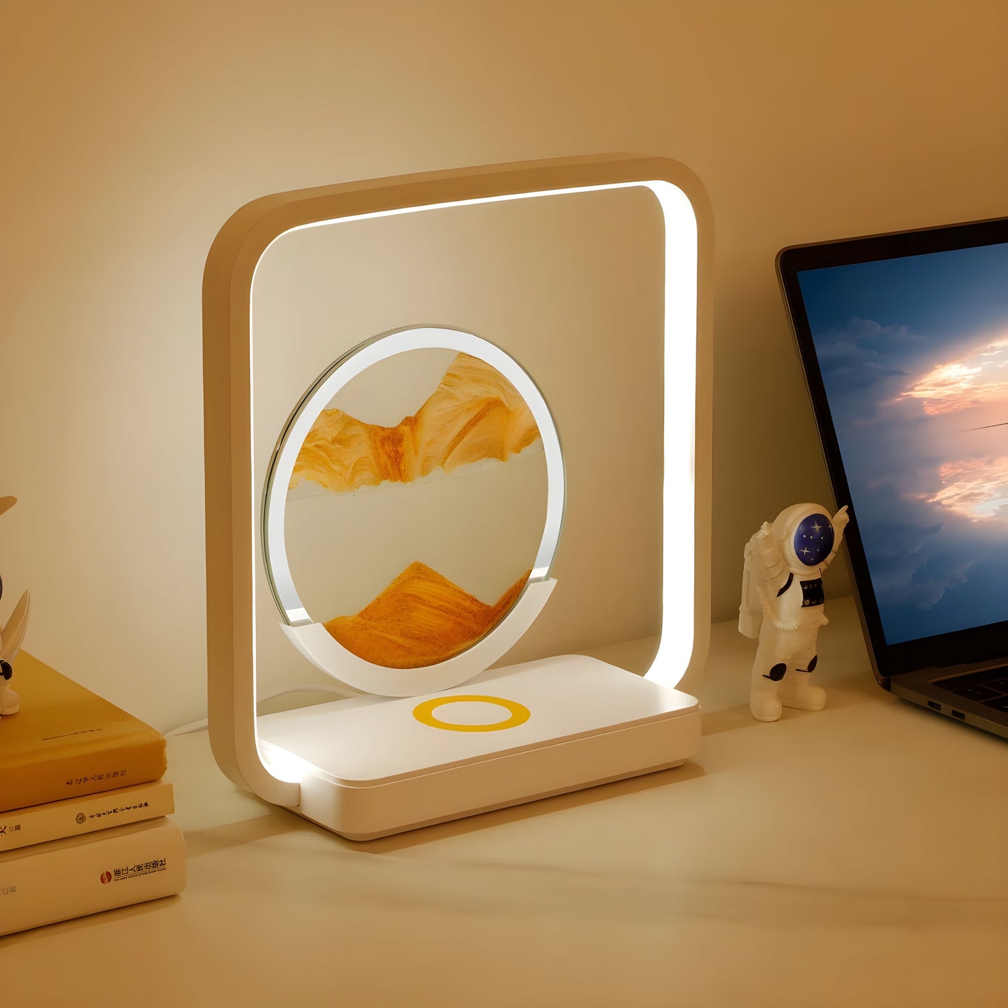 Garduru Lampe – 3D Fließender Sand LED Nachtlampe