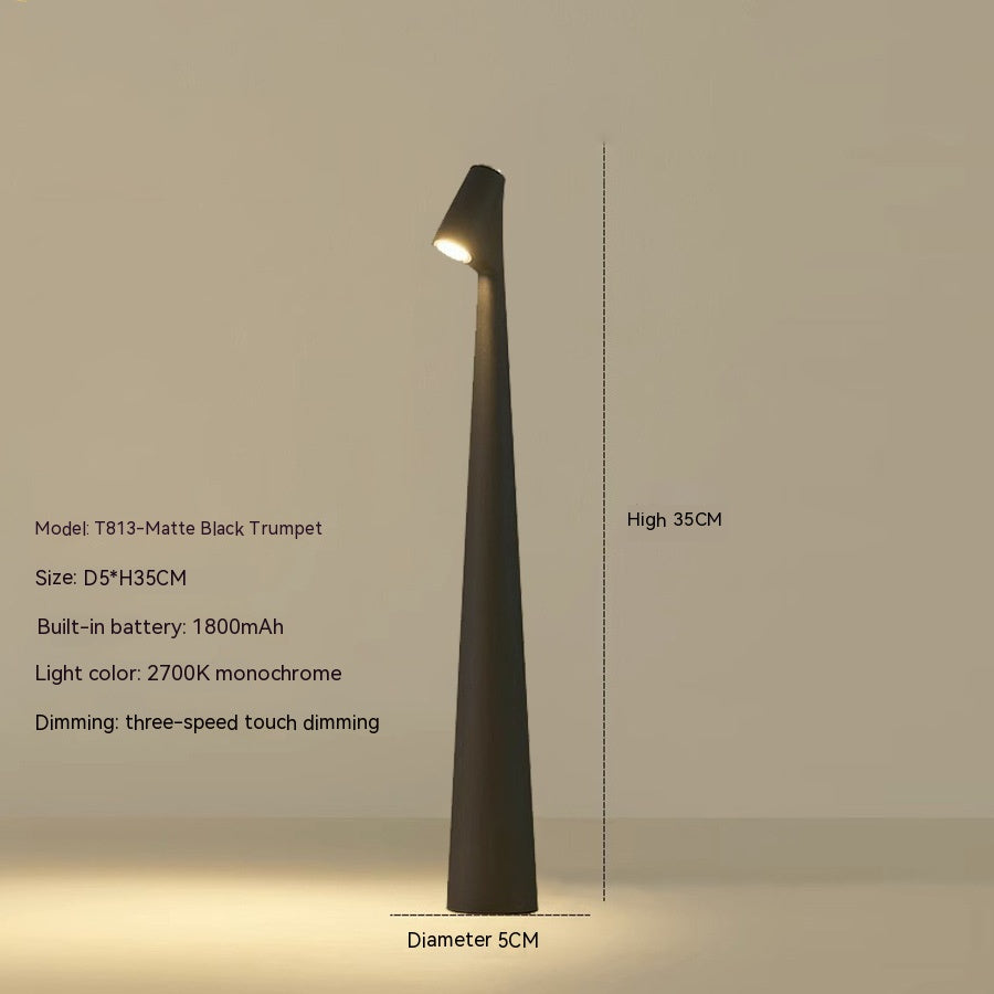 Tischlampe Modern Rot Metall LED Licht