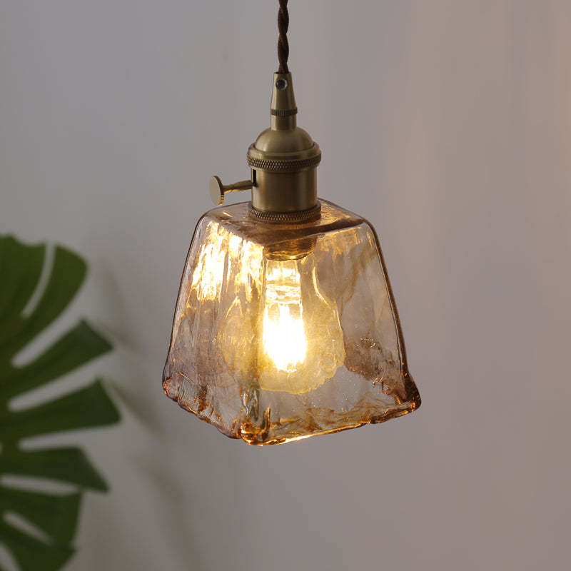 Eloise Vintage LED-Deckenlampen aus goldenem Metall und Glas für Schlafzimmer, Wohnzimmer, Esszimmer