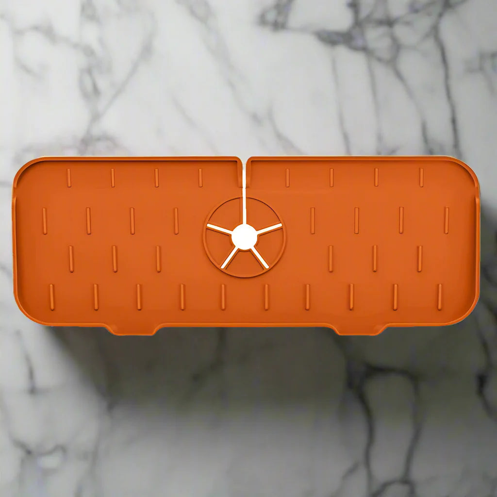 Luxora Silikon Wasserhahn Griff Tropfenfänger Tray - Flexibles Mat