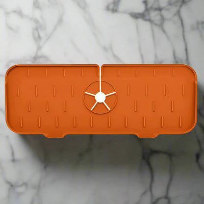 Luxora Silikon Wasserhahn Griff Tropfenfänger Tray - Flexibles Mat