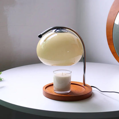 Retro Glas Kerzenwärmer Tischlampe - Aromatherapie Schreibtischlampe für Schlafzimmer und Büro