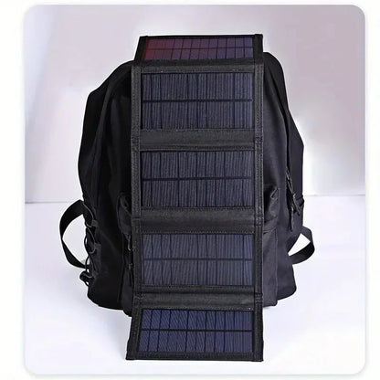Tragbare faltbare Solar-Powerbank - Effizientes Solarladegerät für Camping und Outdoor-Abenteuer