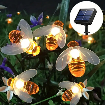 Solar Blumenlichterkette für den Garten