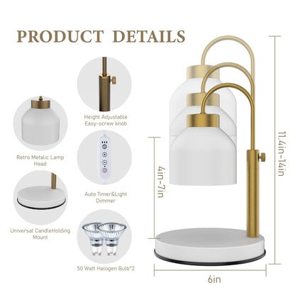 Höhenverstellbare Kerzen-Schmelzlampe – Stylischer Wachs-Wärmer für gemütliche und aromatische Atmosphäre