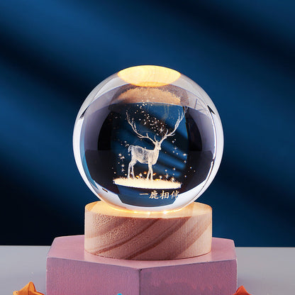 3D Kristall Nachtlicht Lampe für Dekoration - Magischer 3D Effekt