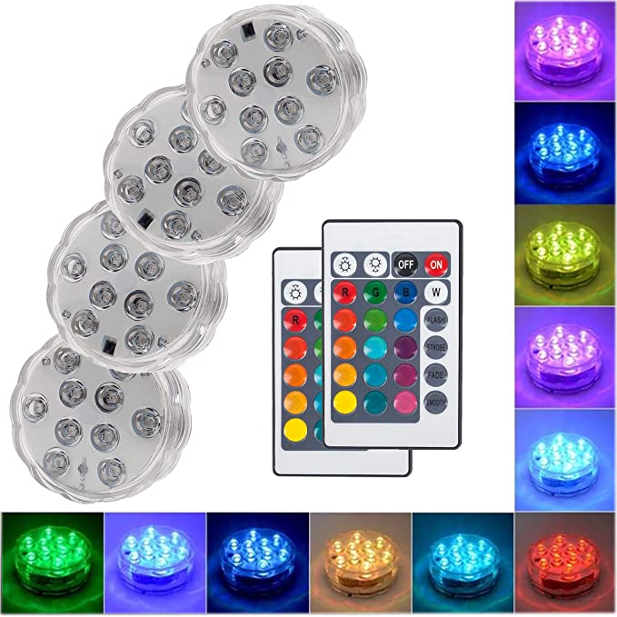 RoyaleGlow Unterwasser LED Poollichter 10 Lampen Set