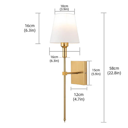 Wandleuchte Akku Modern Stoff Wandleuchte