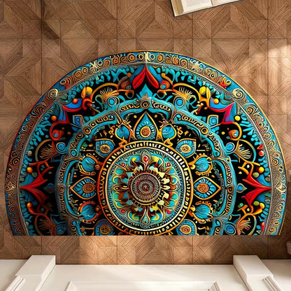 Türmatte halbrund Mandala Design Teppich