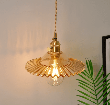 Glas Wandlampe | Retro Stil Beleuchtung