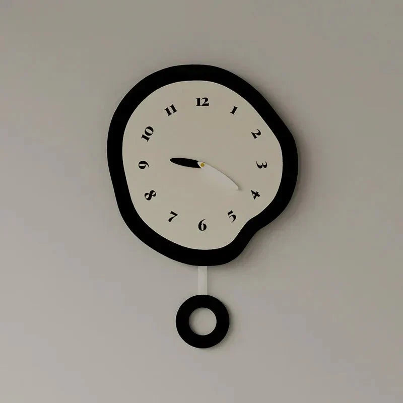 Abstracte Wanduhr mit stiller Operation – Modernes Design für Wohnzimmer und Schlafzimmer, 30 cm oder 33 cm Durchmesser