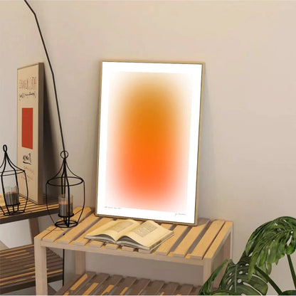 Abstrakt Dizzy Blau & Orange Leinwanddruck