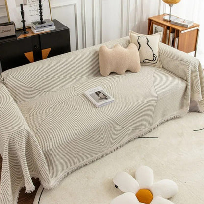 Cozy Sofa Blanket with Abstract Pattern