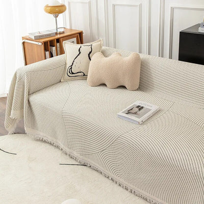 Cozy Sofa Blanket with Abstract Pattern