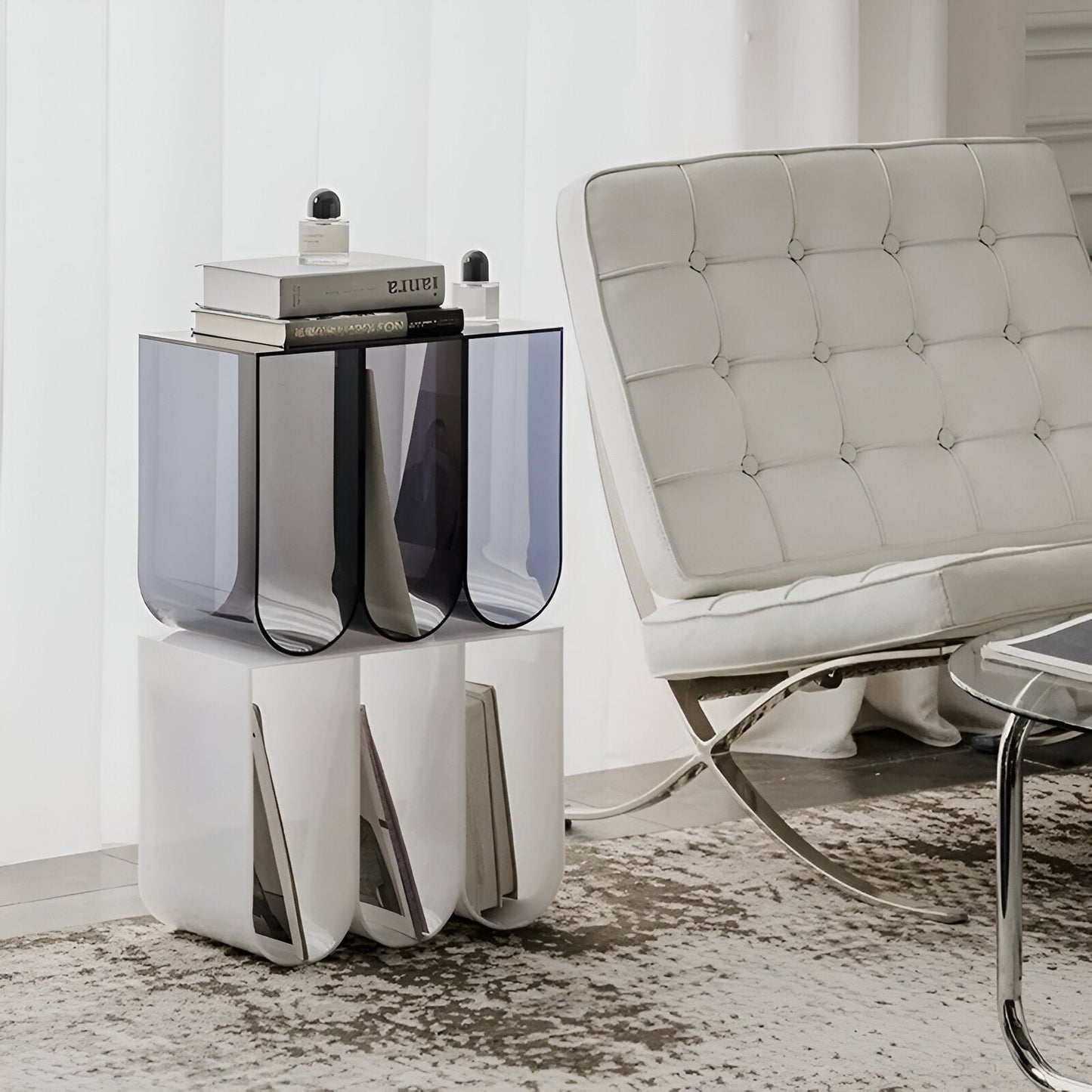 Abstrakter Stil Acryl Kaffeetisch