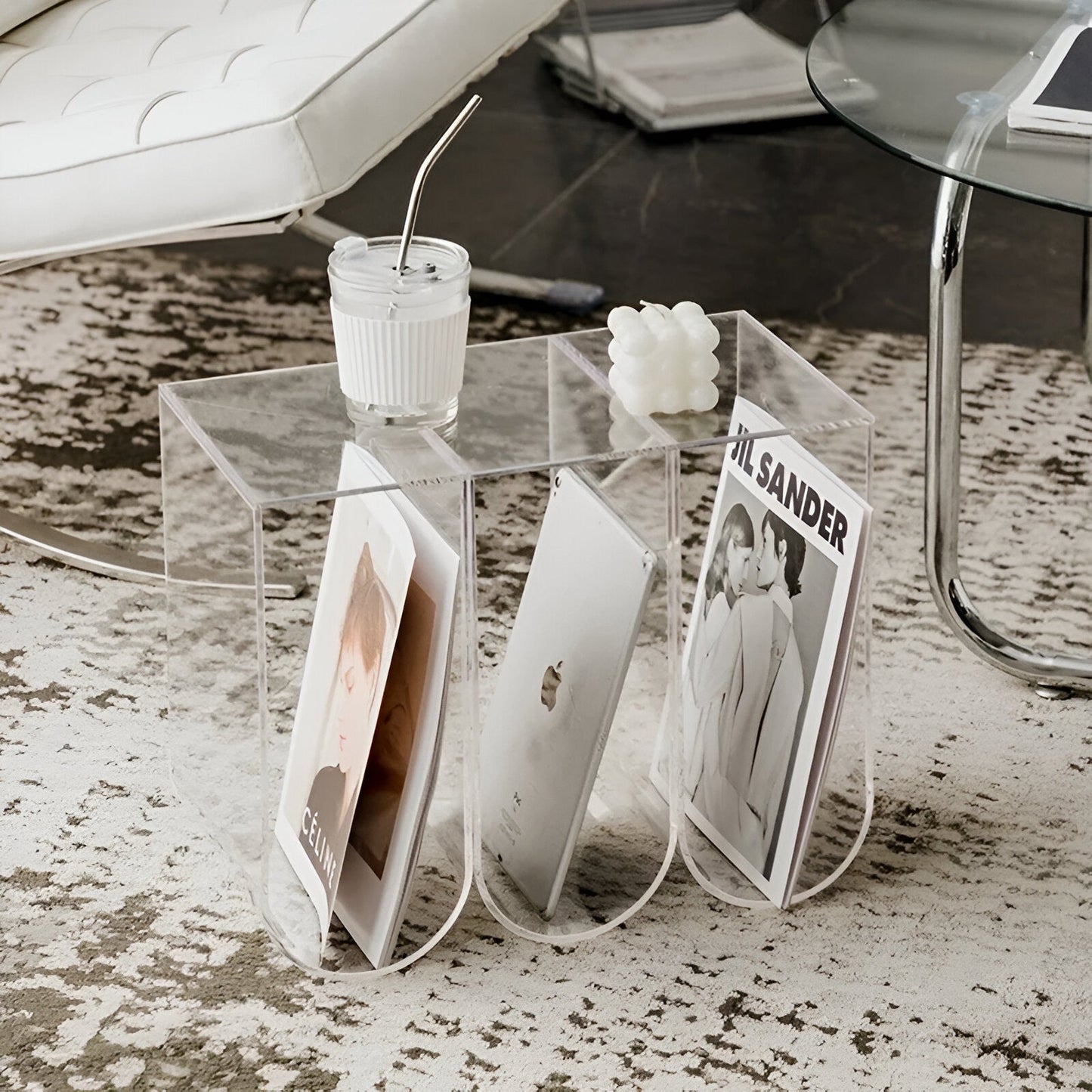 Abstrakter Stil Acryl Kaffeetisch