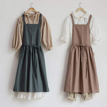 Baumwollschürze Mit Taschen Und Wasserabweisender Beschichtung