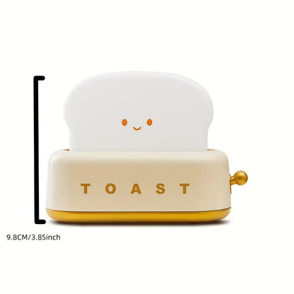 Cozy Glow - Kawaii Toast LED Nachtlicht für Schlafzimmer-Ambiente