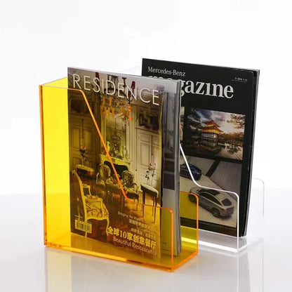 Bunte Acryl-Schreibtisch-Buchlagerung