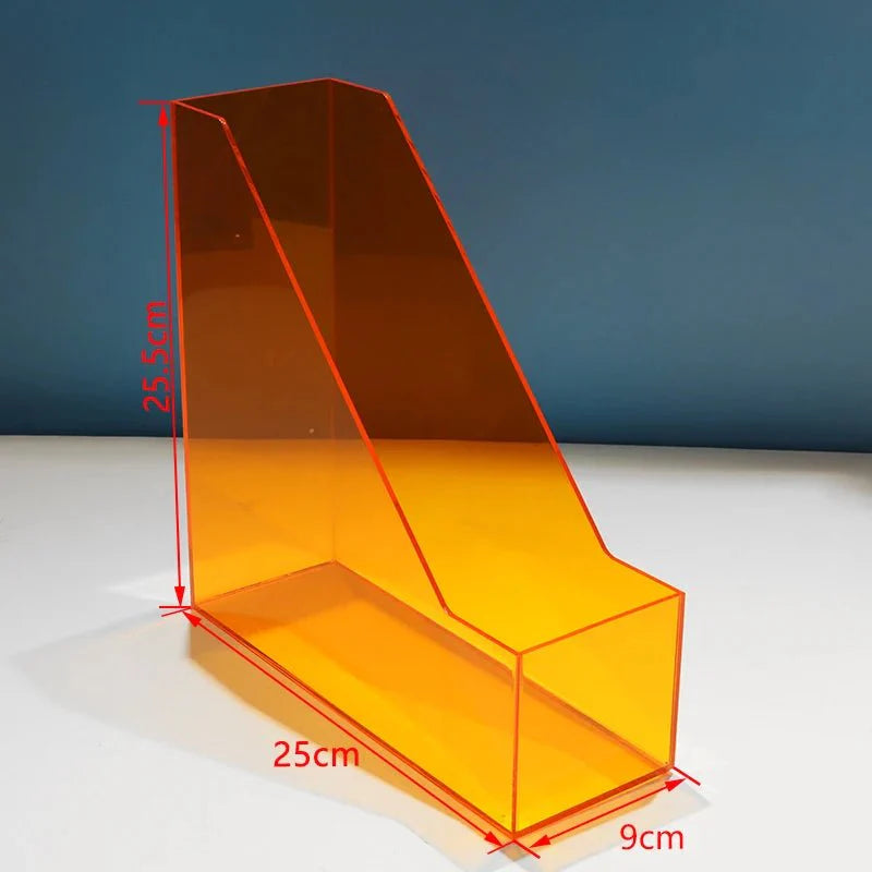 Bunte Acryl-Schreibtisch-Buchlagerung