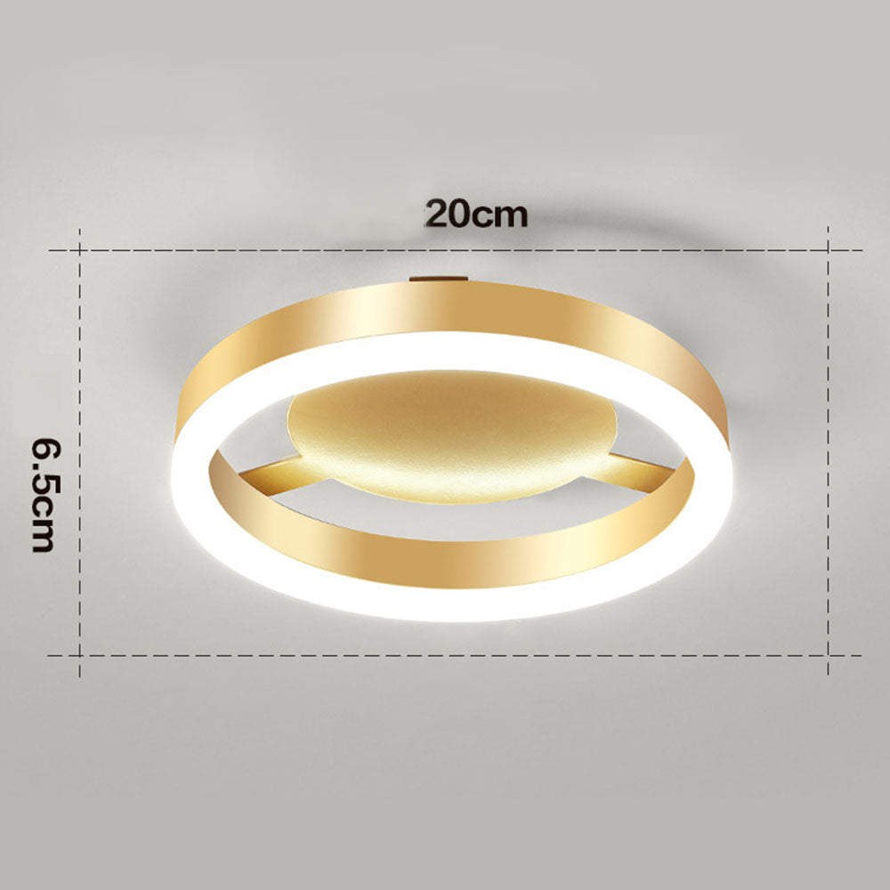 Zeitgenössische Gold-LED-Deckenleuchten
