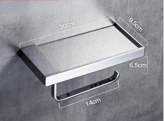 Wandhalter für Toilettenpapier & Handtücher – Edelstahl mit Kupferstruktur – Vielseitig und Elegantes Design