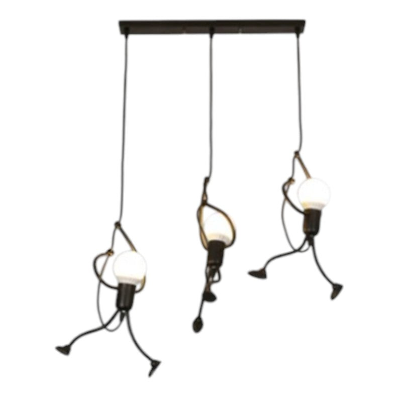 Garduru Iron Man Anhängerlampe – Verspielt Vintage Charme für einzigartige Innenräume