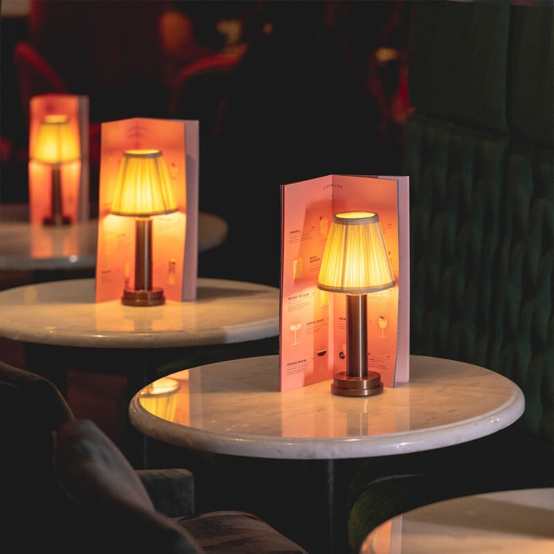 Garduru - LED kabellos Silk Metall Tischlampe | 50% RABATT