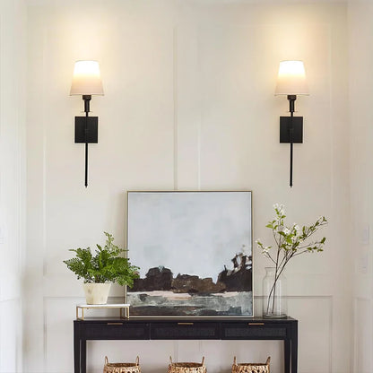 Wandleuchte Akku Modern Stoff Wandleuchte