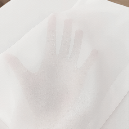 Leichte minimalistische Vorhänge für Privatsphäre und Sonnenschutz – Transparente Fensterdekoration in strahlendem Weiß, erhältlich in 39 und 197