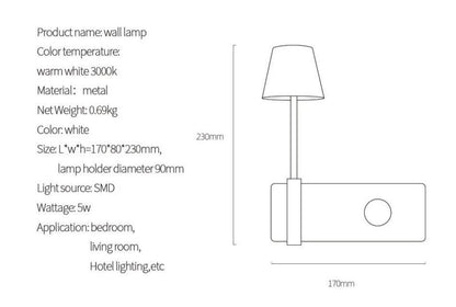 Garduru - Nordische Wandlampen für Schlafzimmer