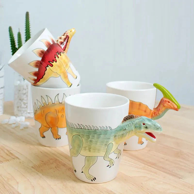 Kaffeetasse in Tier- und Dinosaurierform