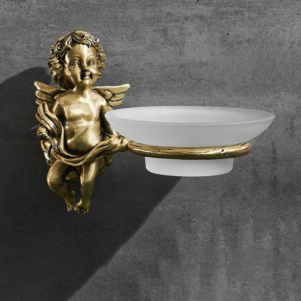 Antike Bronze Badezimmer Hardware Zubehör Set Handtuchring Bademantelhaken