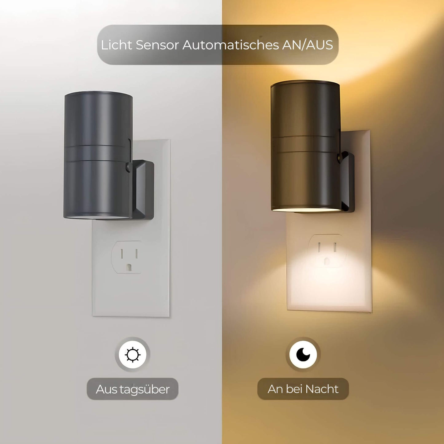 Aoralight LED Steckdosen Nachtlampe