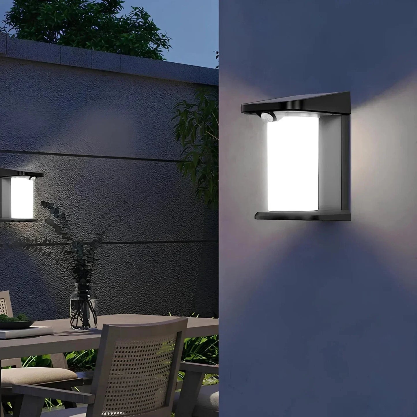 Garduru LED Außenlampe mit Bewegungsmelder & Solarstrom