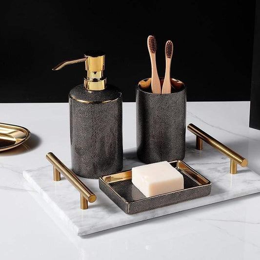 Garduru - Funktionelles Badezimmer-Accessoires-Set