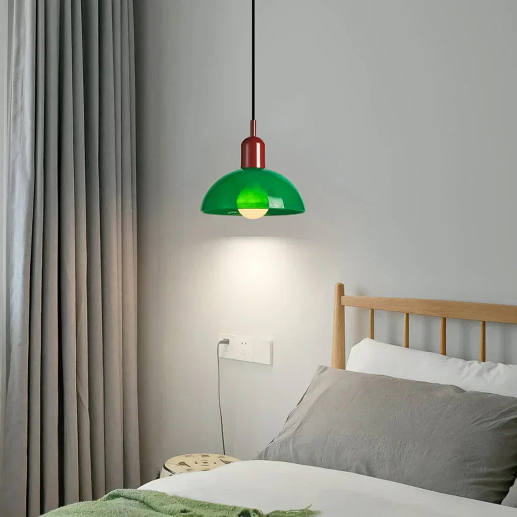 Glas LED Hängeleuchte - Moderne Lampe mit Eleganter Form, LED-Beleuchtung, 40W