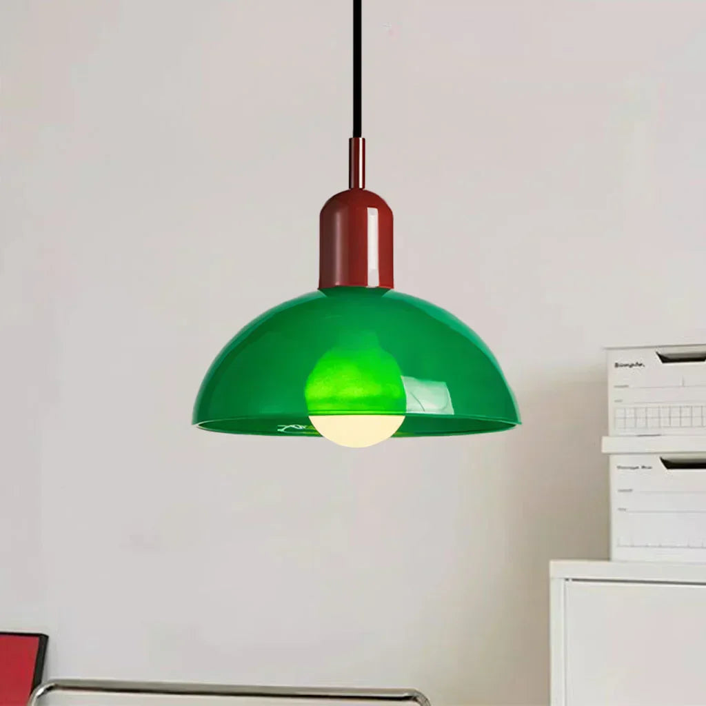Glas LED Hängeleuchte - Moderne Lampe mit Eleganter Form, LED-Beleuchtung, 40W