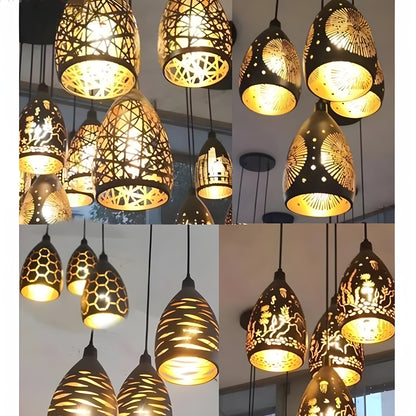 Garduru Light - Moderne Metallkäfig-Hängelampe