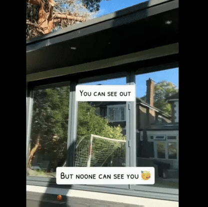 LuxRoyale Reflexions-Einweg-Privatsphäre-Glas-Wärmedämmfolie