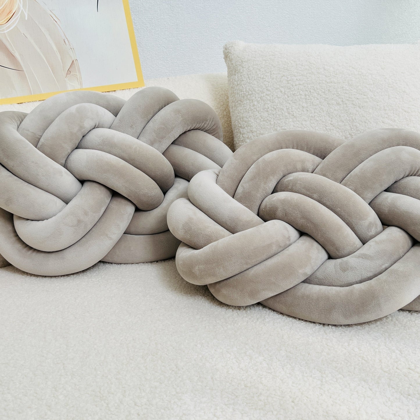 Garduru Set Plüsch Ballkissen – Weiche Deko für Bett & Sofa