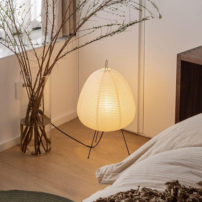 Garduru – Reispapier Tischlampe im modernen Stil