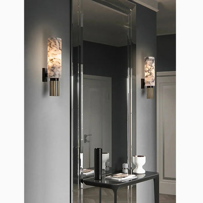 Wandapplique aus Marmor und Kupfer - Elegante LED-Beleuchtung für Ihr Interieur