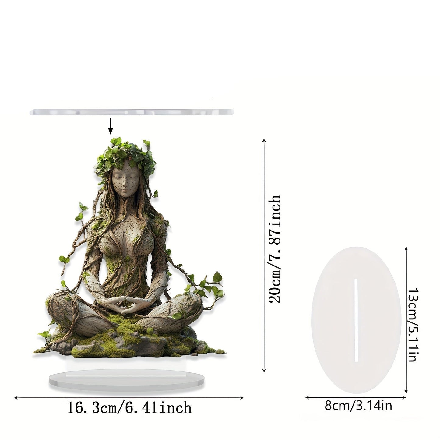 Statue der bohémischen Göttin 2D