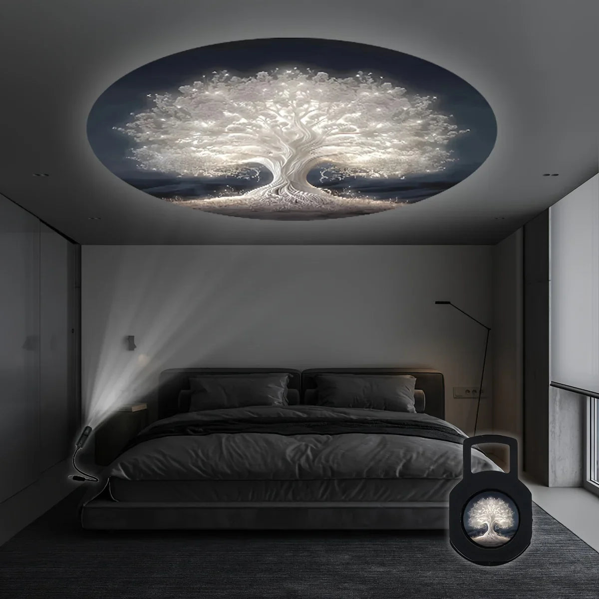 Garduru Light – 360° Baum des Lebens LED Projektionslampe
