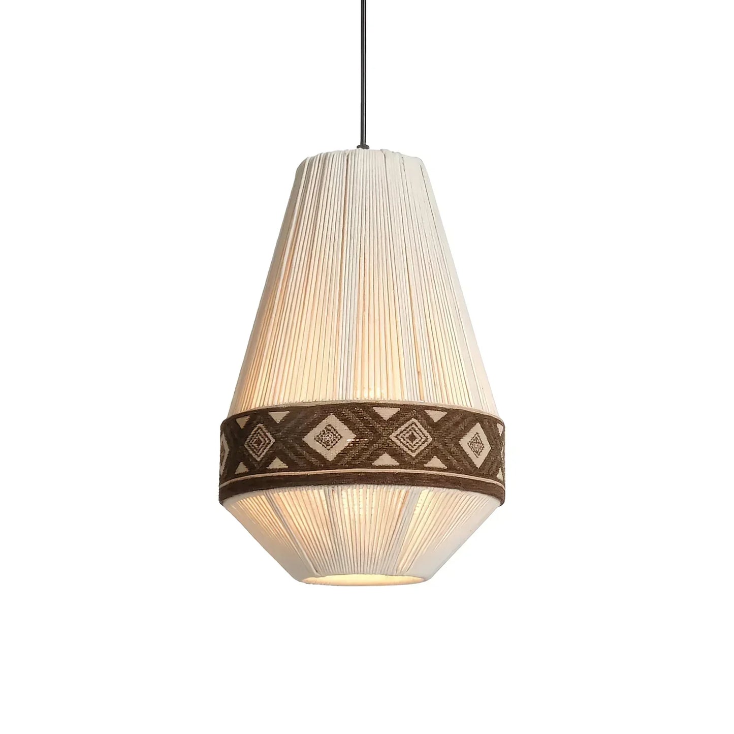 Suspension Bohemian Fringe - Pendelleuchte mit Fransen und tribalem Design