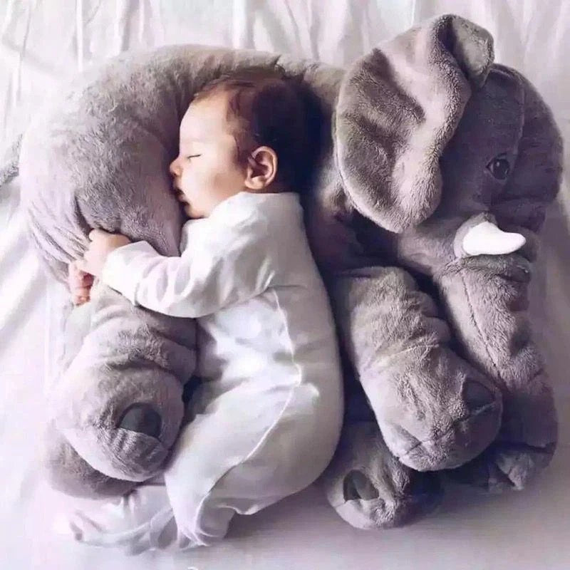 Knuddelbarer Baby-Elefant-Plüschkissen